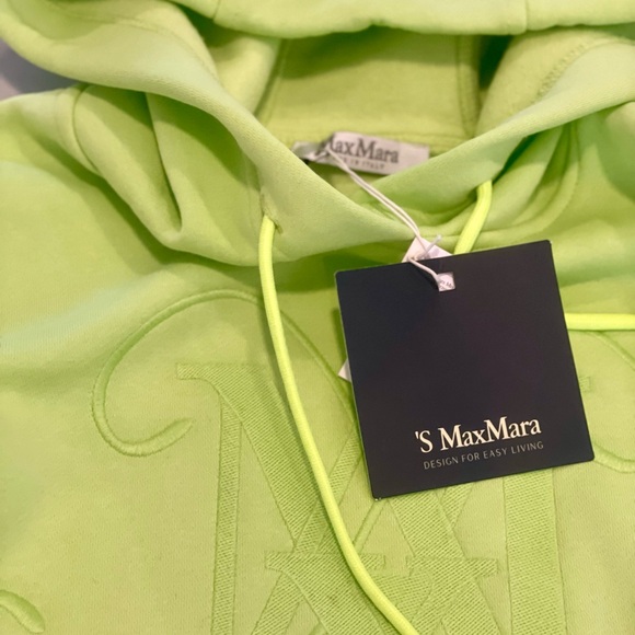 MaxMara Pants - Max Mara Muted Neon Lime Green Hoodie and sweatpants New NWT